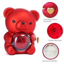Load image into Gallery viewer, GiftedBloom™ - Teddy Bear with Preserved Rose and Necklace
